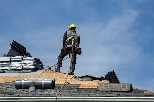 Professional Roofing technician working in East Earl, PA